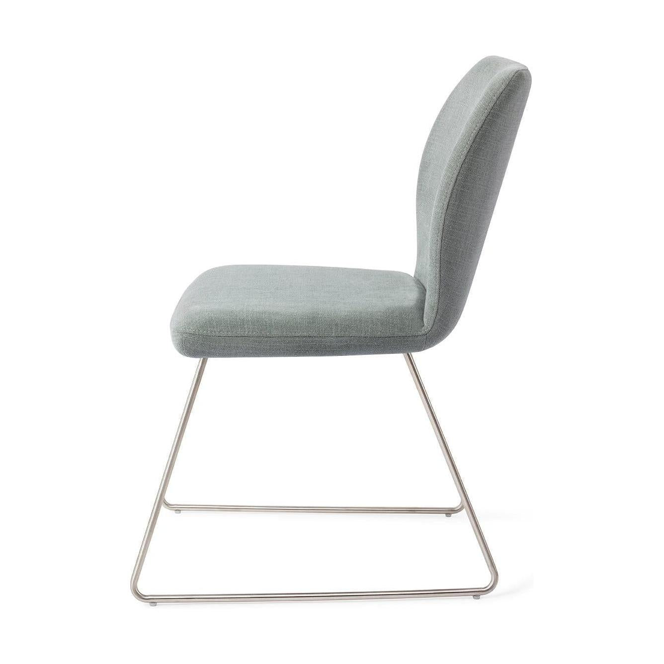Jesper Home Ikata eetkamerstoel Breezy Blue slide steel