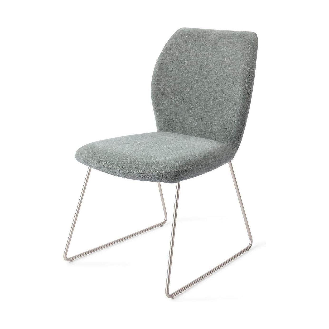 Jesper Home Ikata eetkamerstoel Breezy Blue slide steel