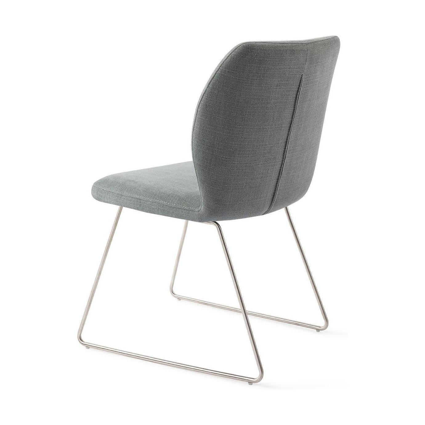 Jesper Home Ikata eetkamerstoel Breezy Blue slide steel