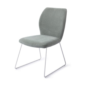 Jesper Home Ikata eetkamerstoel Breezy Blue slide white