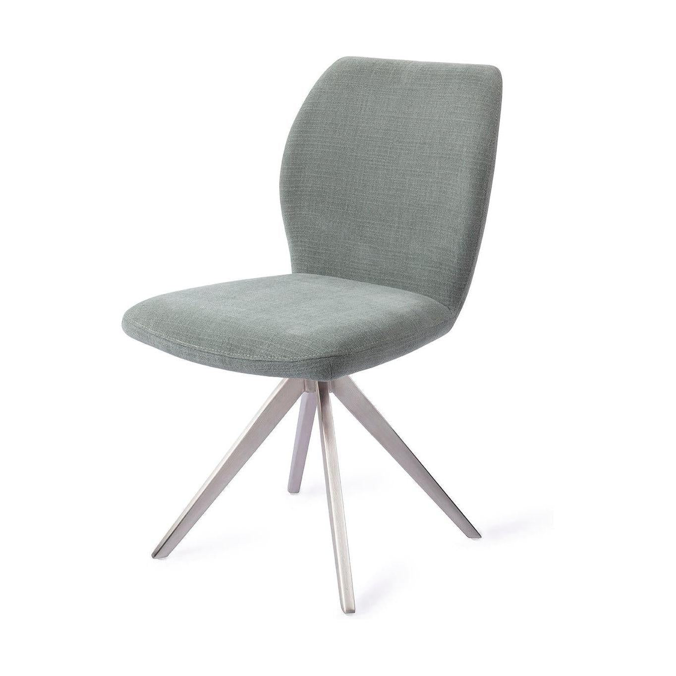 Jesper Home Ikata eetkamerstoel Breezy Blue turn steel