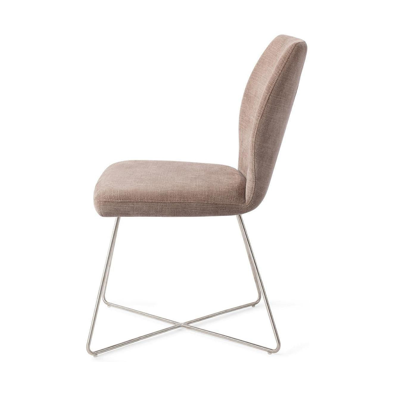 Jesper Home Ikata eetkamerstoel Mocha Mist cross steel