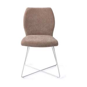 Jesper Home Ikata eetkamerstoel Mocha Mist cross white