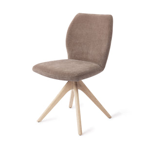 Jesper Home Ikata eetkamerstoel Mocha Mist revolve oak bleach