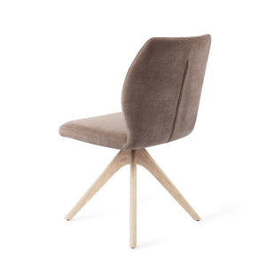 Jesper Home Ikata eetkamerstoel Mocha Mist revolve oak bleach