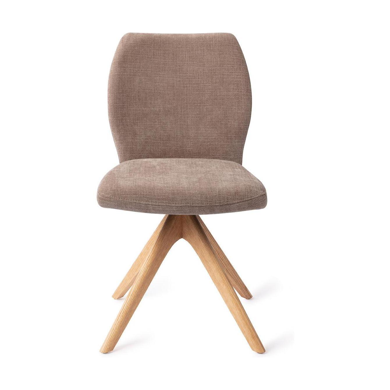 Jesper Home Ikata eetkamerstoel Mocha Mist revolve oak natural