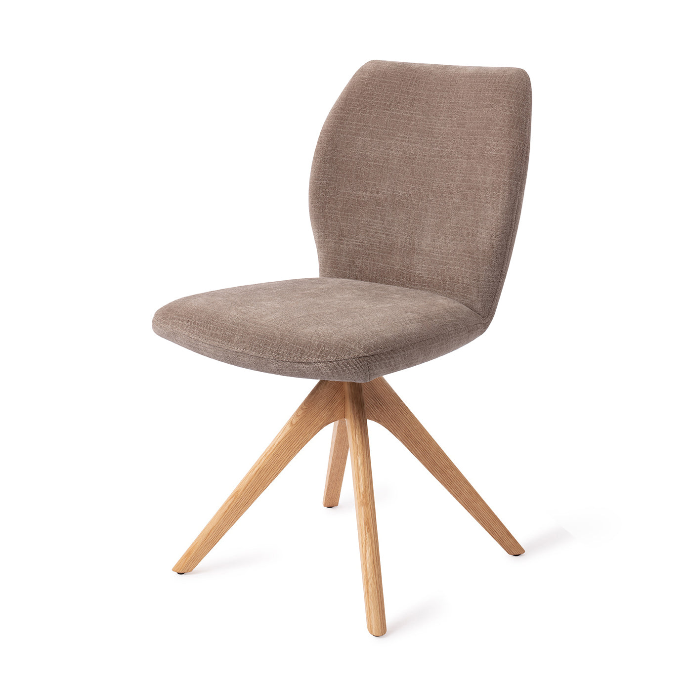 Jesper Home Ikata eetkamerstoel Mocha Mist revolve oak natural