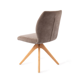 Jesper Home Ikata eetkamerstoel Mocha Mist revolve oak natural