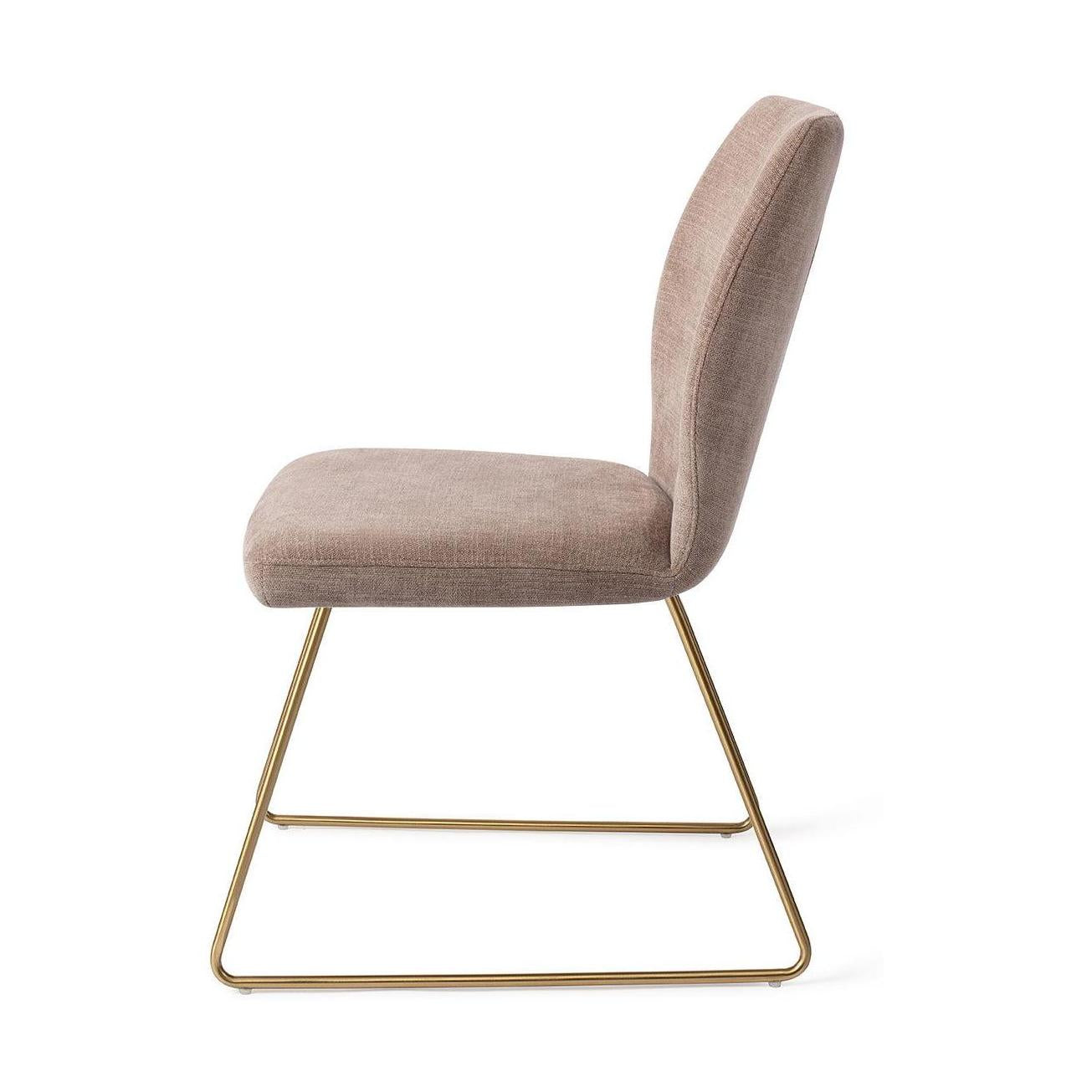 Jesper Home Ikata eetkamerstoel Mocha Mist slide gold