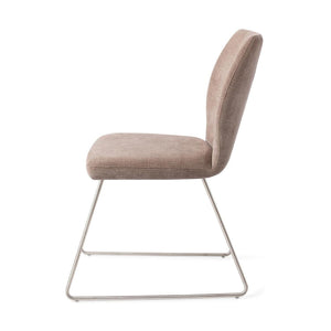 Jesper Home Ikata eetkamerstoel Mocha Mist slide steel
