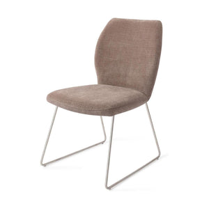 Jesper Home Ikata eetkamerstoel Mocha Mist slide steel