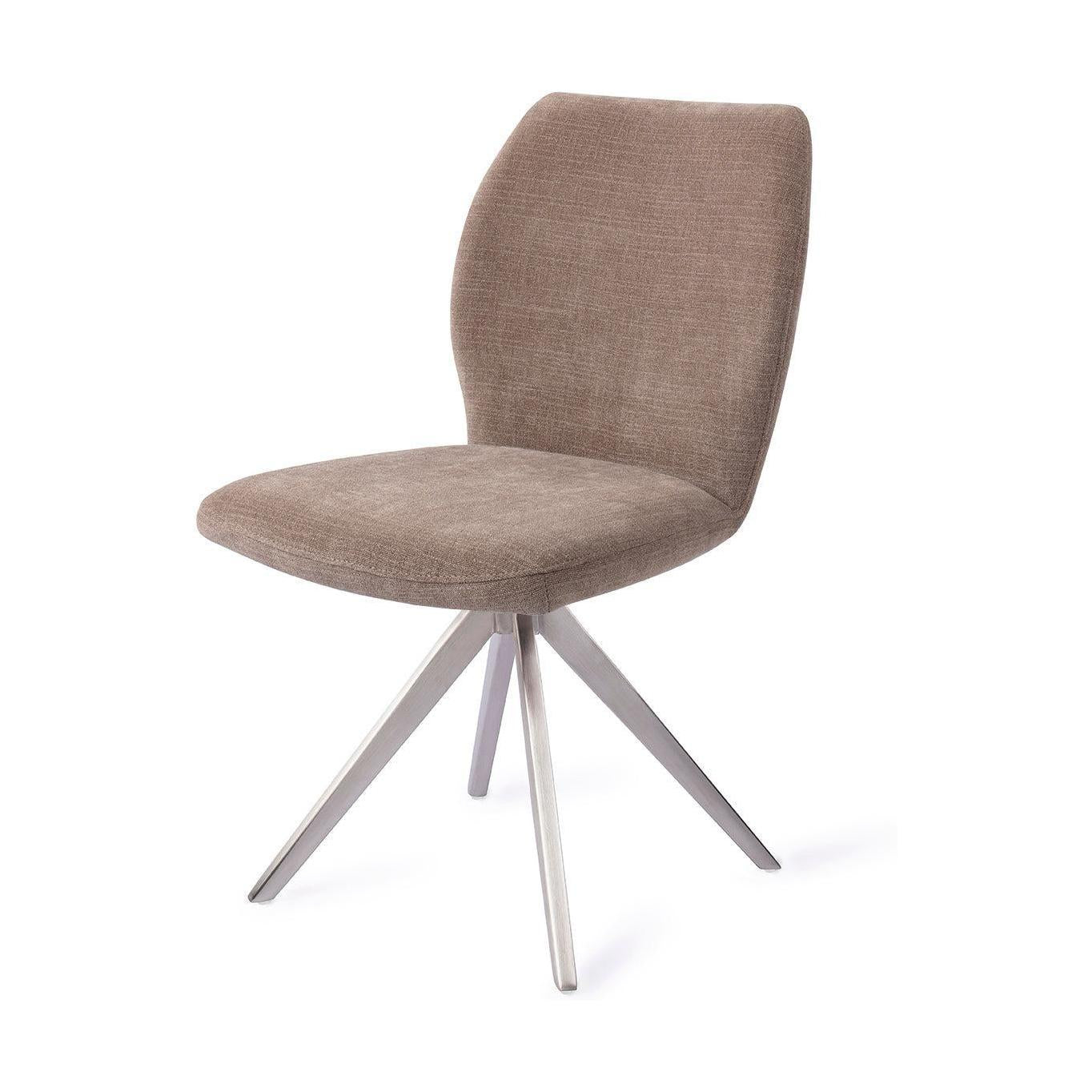 Jesper Home Ikata eetkamerstoel Mocha Mist turn steel