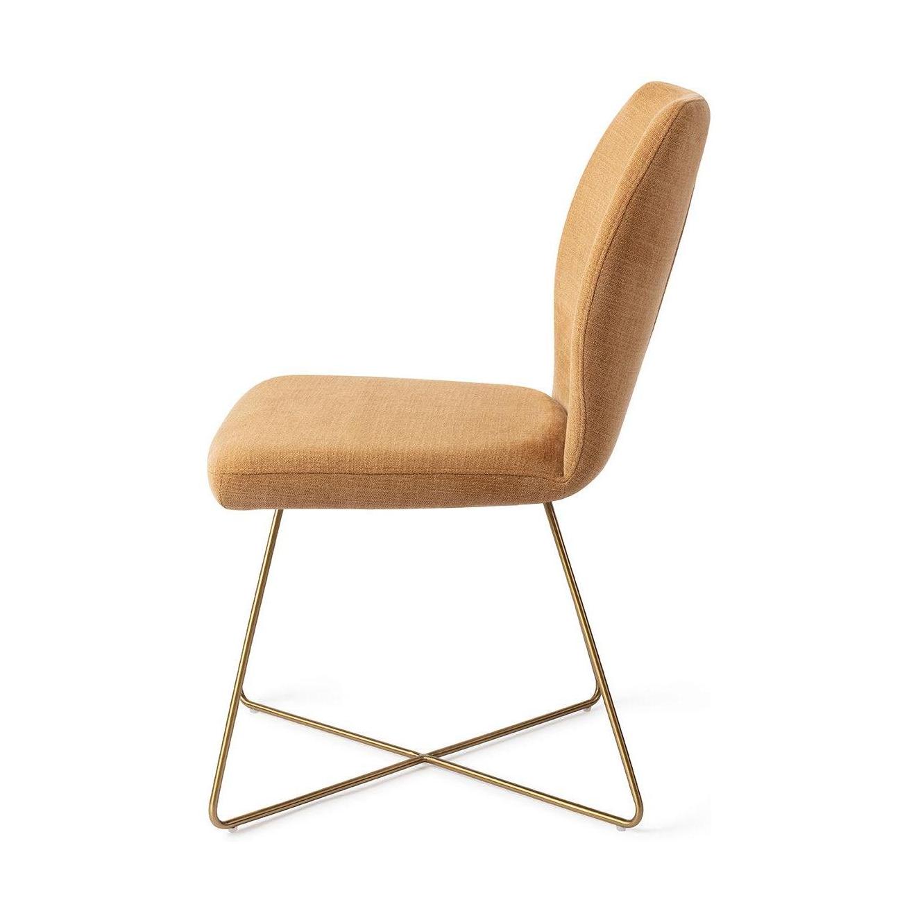 Jesper Home Ikata eetkamerstoel Honey Harvest cross gold