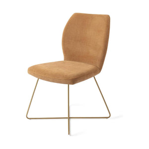 Jesper Home Ikata eetkamerstoel Honey Harvest cross gold