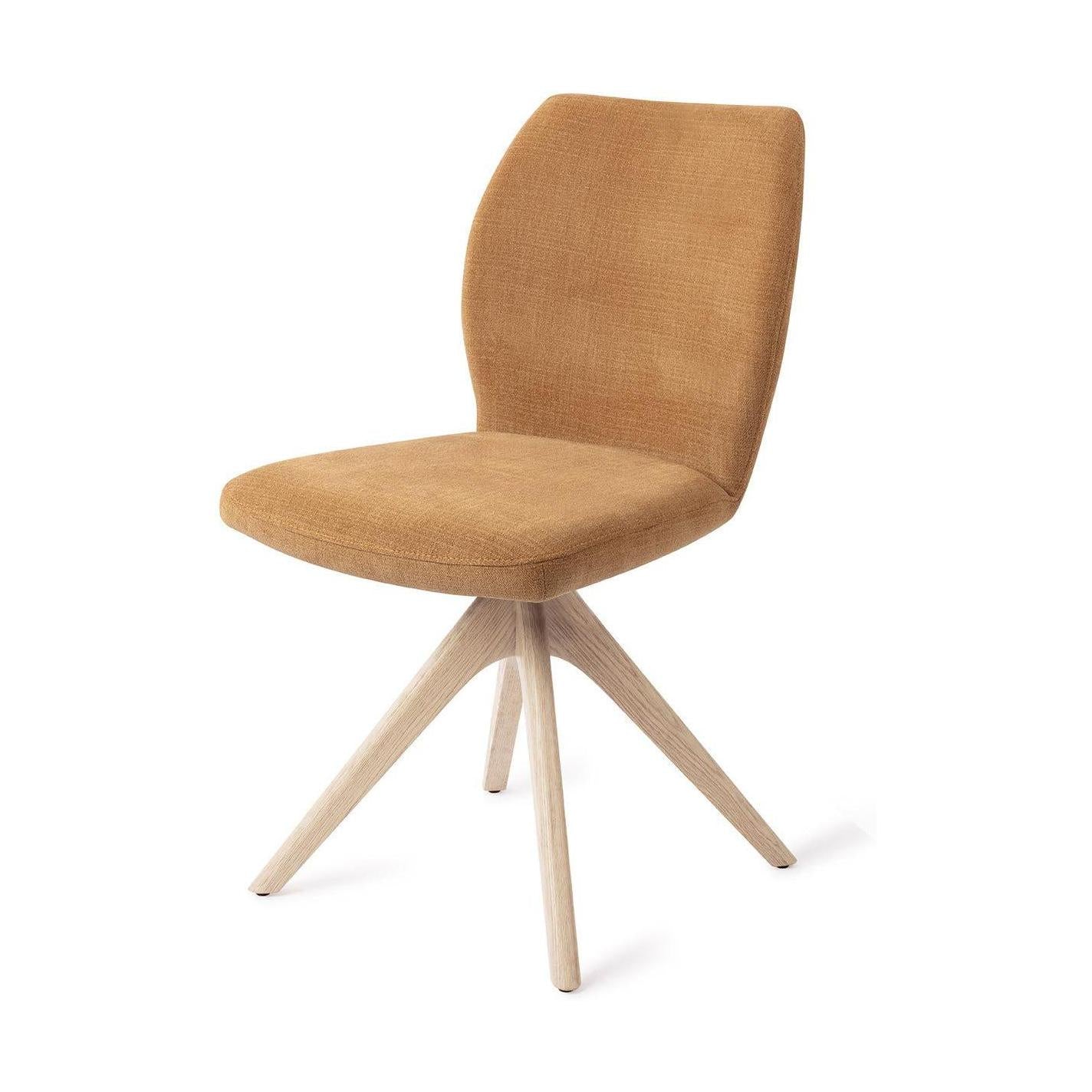 Jesper Home Ikata eetkamerstoel Honey Harvest revolve oak bleach