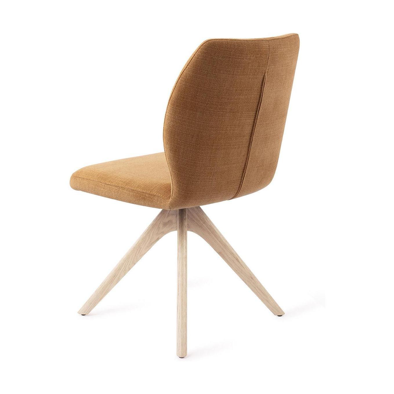Jesper Home Ikata eetkamerstoel Honey Harvest revolve oak bleach