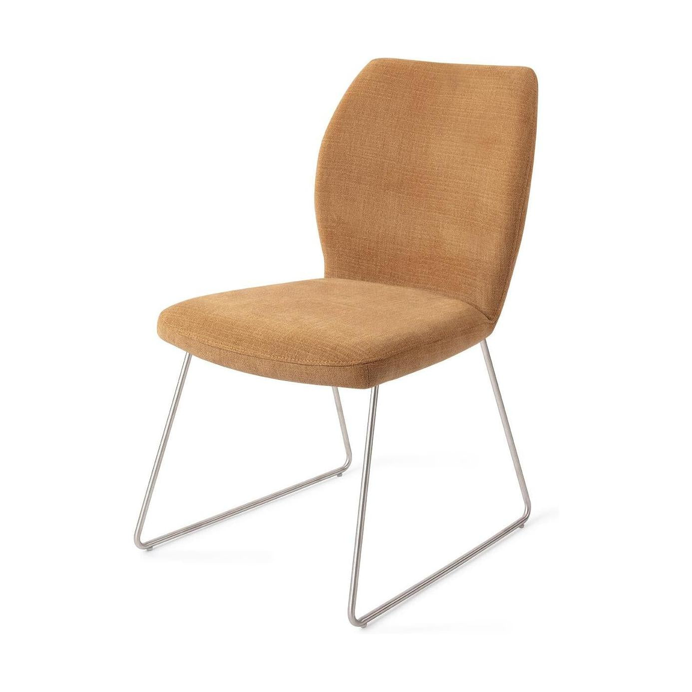 Jesper Home Ikata eetkamerstoel Honey Harvest slide steel