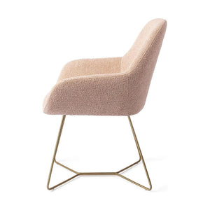 Jesper Home Kushi eetkamerstoel Flax Relax beehive gold