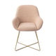 Jesper Home Kushi eetkamerstoel Flax Relax cross gold