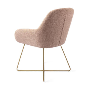 Jesper Home Kushi eetkamerstoel Flax Relax cross gold