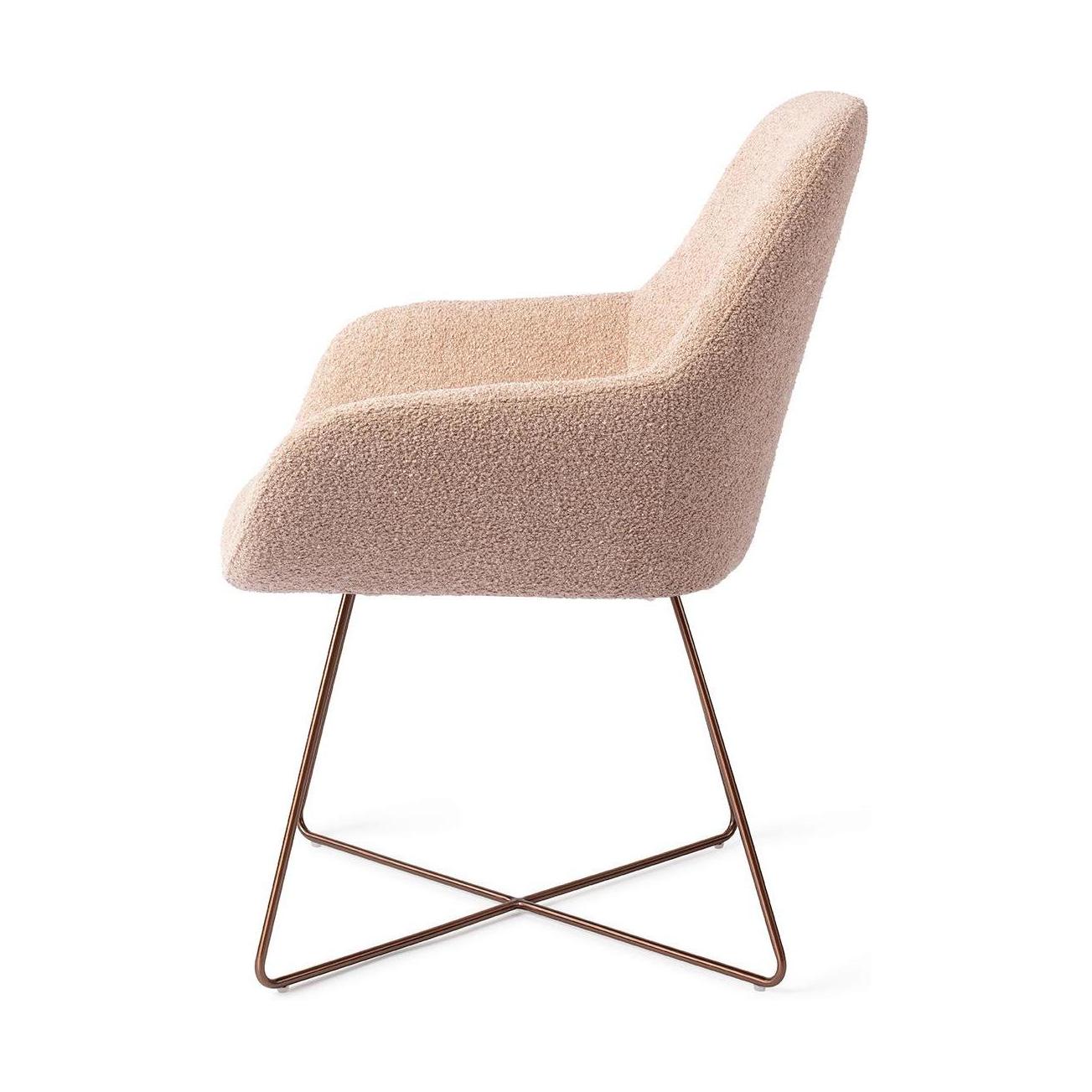 Jesper Home Kushi eetkamerstoel Flax Relax cross rose