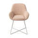 Jesper Home Kushi eetkamerstoel Flax Relax cross steel