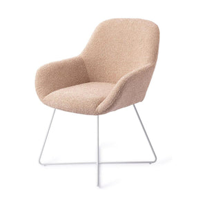 Jesper Home Kushi eetkamerstoel Flax Relax cross white