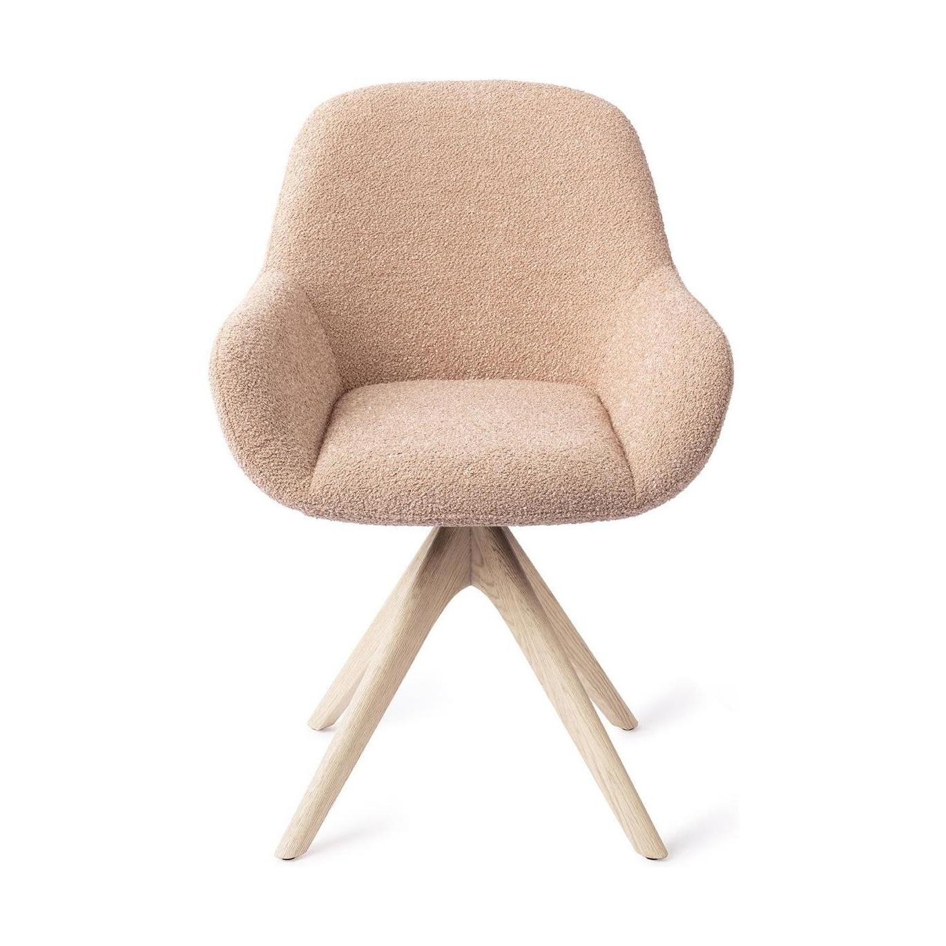 Jesper Home Kushi eetkamerstoel Flax Relax revolve oak bleach