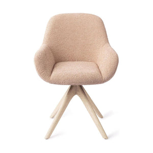 Jesper Home Kushi eetkamerstoel Flax Relax revolve oak bleach
