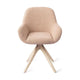 Jesper Home Kushi eetkamerstoel Flax Relax revolve oak bleach