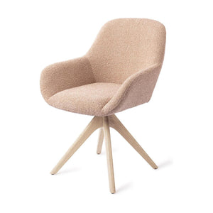 Jesper Home Kushi eetkamerstoel Flax Relax revolve oak bleach