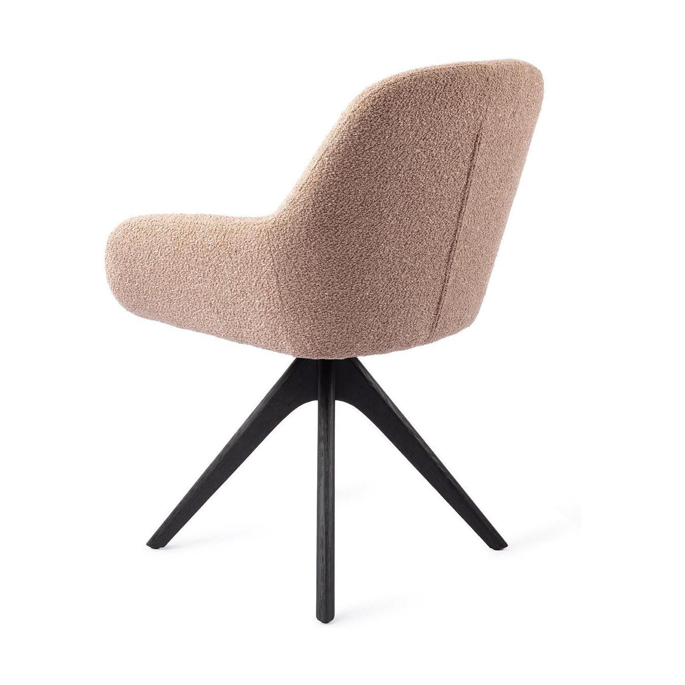 Jesper Home Kushi eetkamerstoel Flax Relax revolve oak black