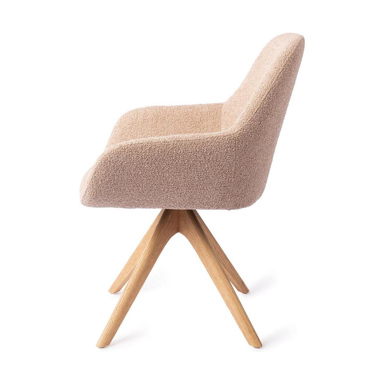 Jesper Home Kushi eetkamerstoel Flax Relax revolve oak natural