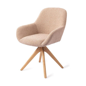 Jesper Home Kushi eetkamerstoel Flax Relax revolve oak natural