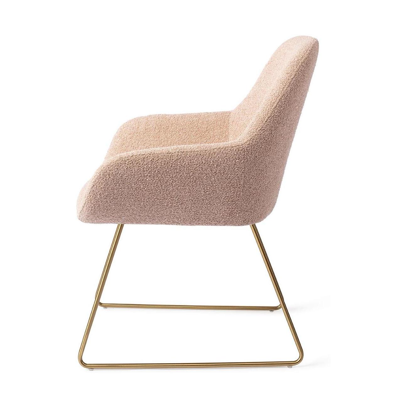 Jesper Home Kushi eetkamerstoel Flax Relax slide gold