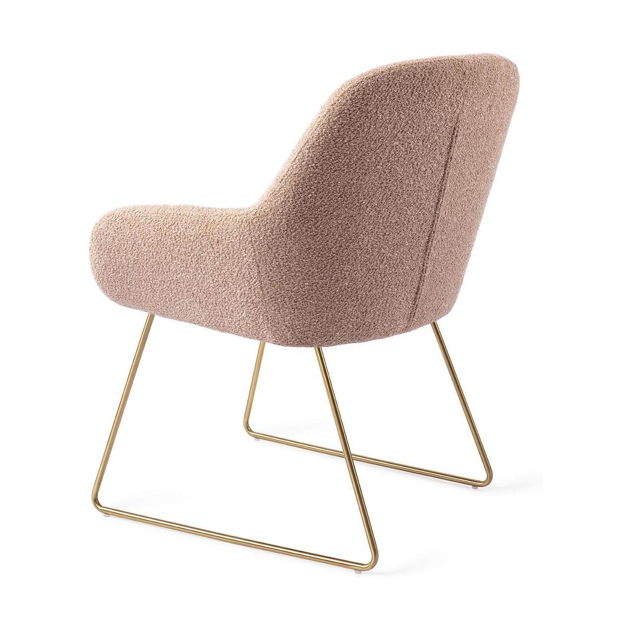 Jesper Home Kushi eetkamerstoel Flax Relax slide gold