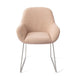 Jesper Home Kushi eetkamerstoel Flax Relax slide steel