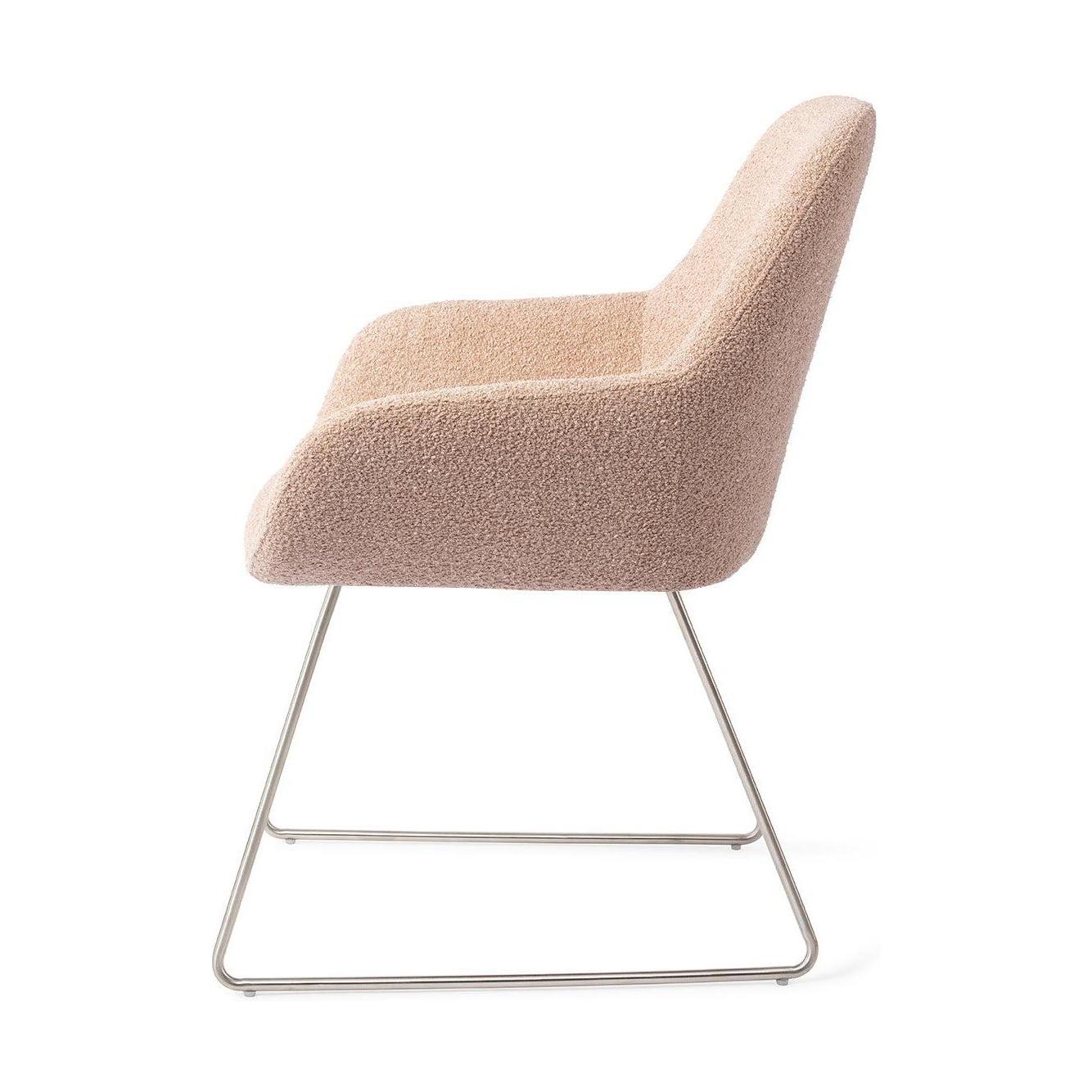 Jesper Home Kushi eetkamerstoel Flax Relax slide steel