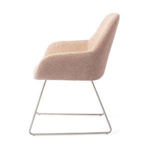 Jesper Home Kushi eetkamerstoel Flax Relax slide steel