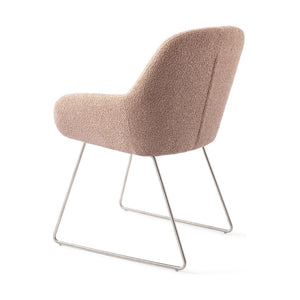 Jesper Home Kushi eetkamerstoel Flax Relax slide steel