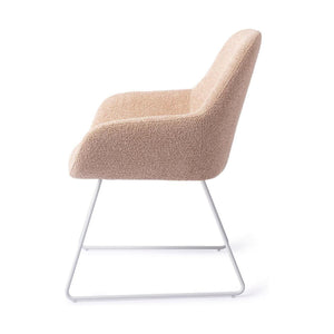 Jesper Home Kushi eetkamerstoel Flax Relax slide white