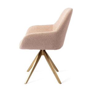 Jesper Home Kushi eetkamerstoel Flax Relax turn gold