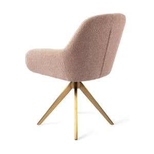 Jesper Home Kushi eetkamerstoel Flax Relax turn gold