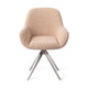 Jesper Home Kushi eetkamerstoel Flax Relax turn steel