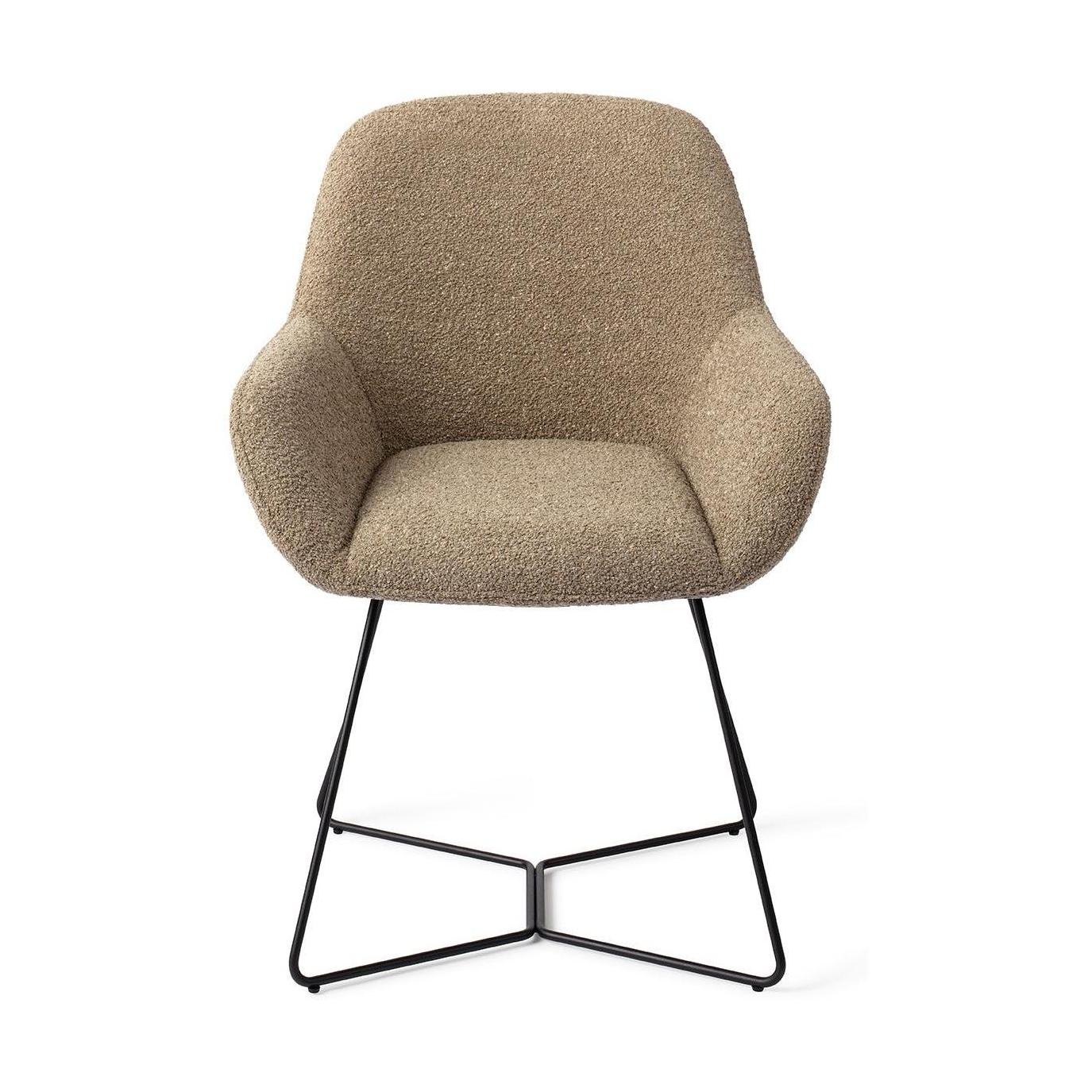 Jesper Home Kushi eetkamerstoel Moss Meadow beehive black