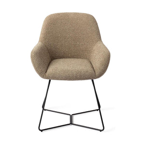 Jesper Home Kushi eetkamerstoel Moss Meadow beehive black