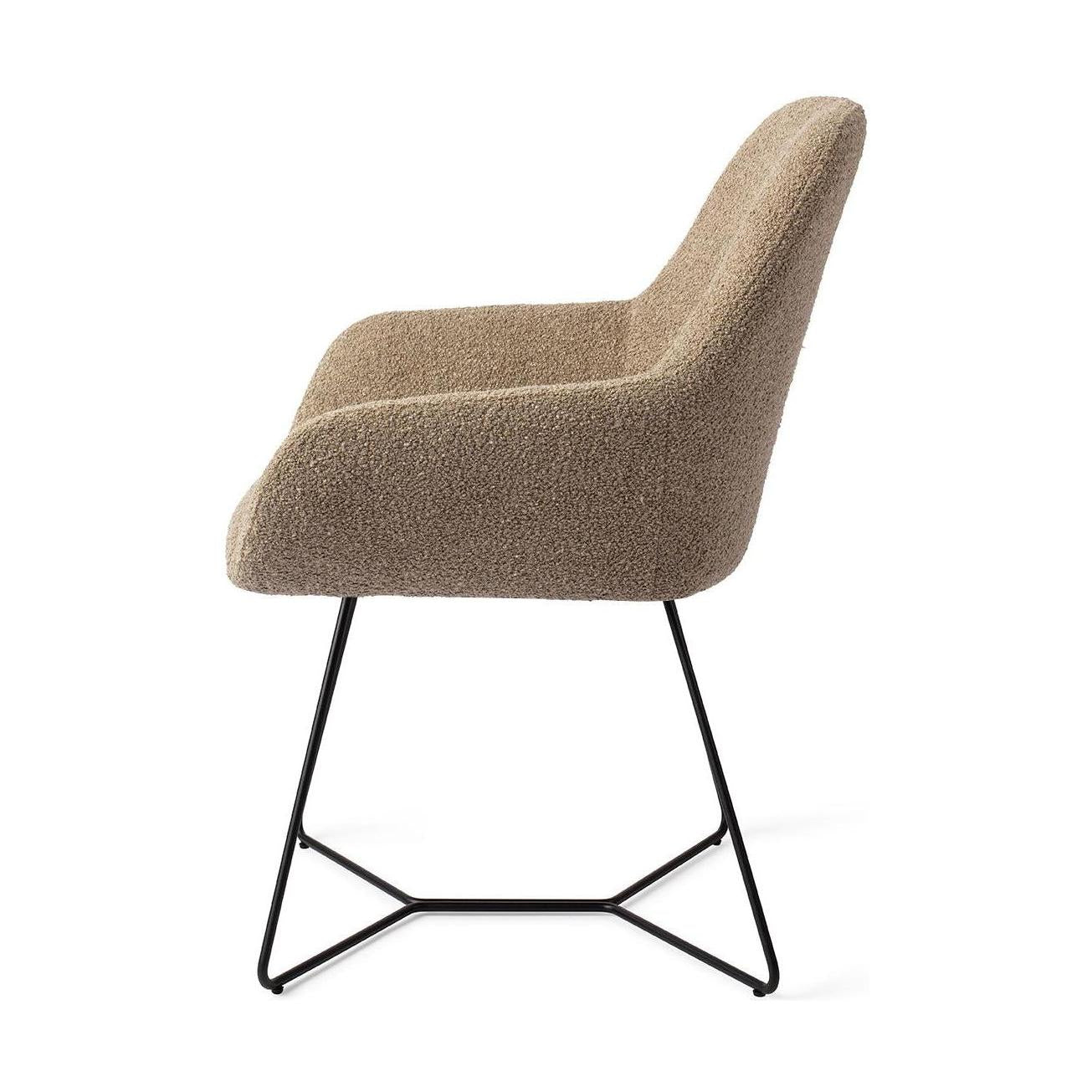 Jesper Home Kushi eetkamerstoel Moss Meadow beehive black
