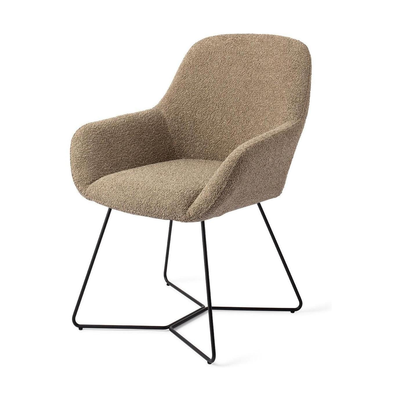 Jesper Home Kushi eetkamerstoel Moss Meadow beehive black