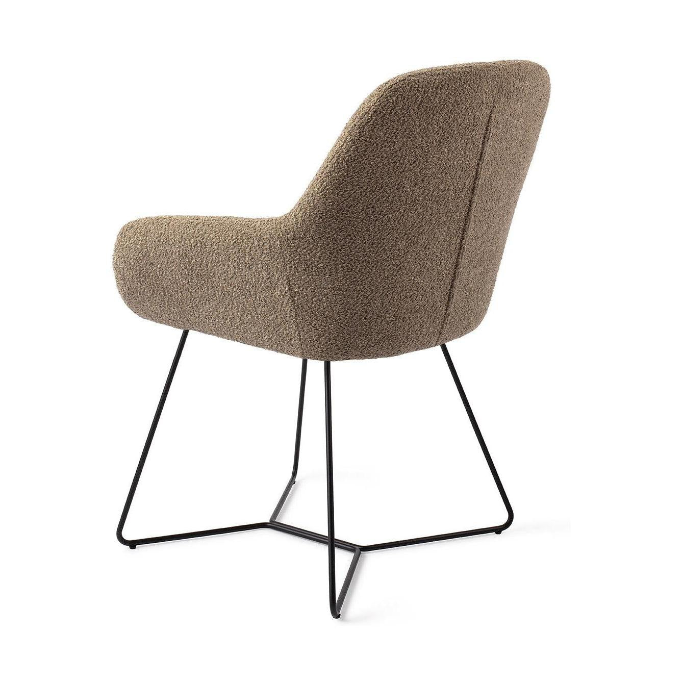 Jesper Home Kushi eetkamerstoel Moss Meadow beehive black