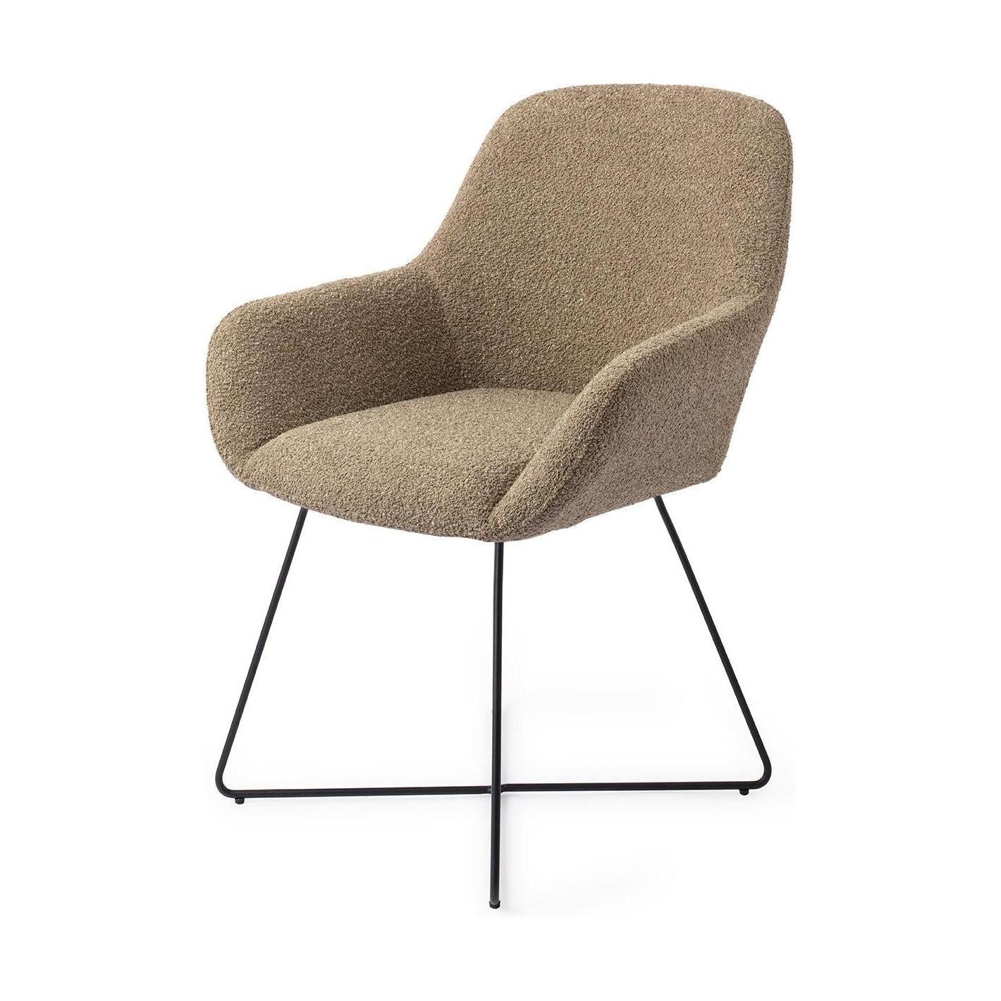 Jesper Home Kushi eetkamerstoel Moss Meadow cross black